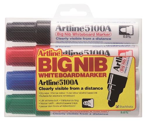 Whiteboard Marker Artline 5100A BIG 4-sæt